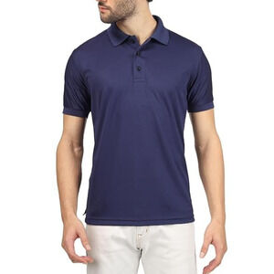 Richards 1974 cotton collar Sapphire Navy Men's Polo T-shirt Sz M A005617